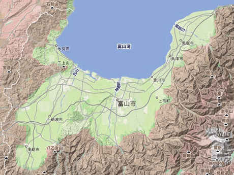 富山 組子 タニハタ 地図