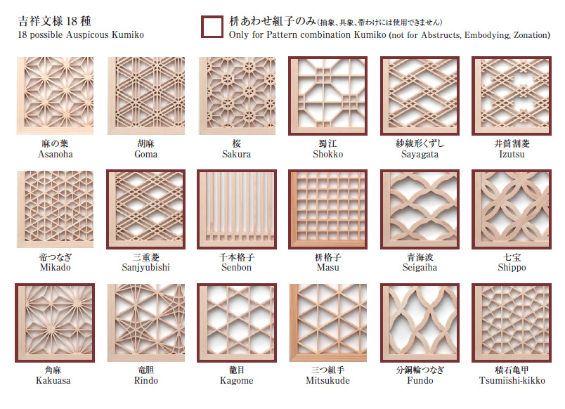 美術組子 吉祥文様