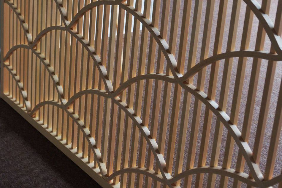 廻転とやま鮨 富山駅前店 青海波 大柄 拡大 組子細工