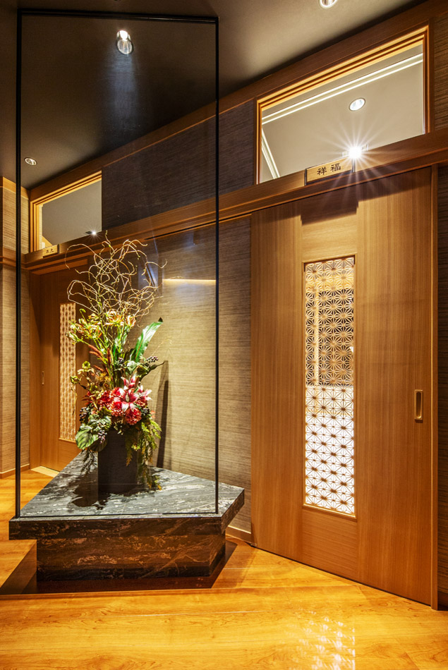 城見櫓（熊本）様 組子欄間 引き戸 麻の葉 組子細工