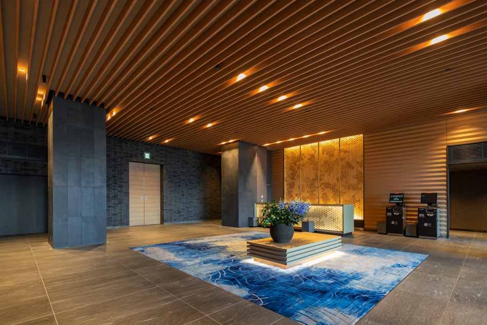 静岡御殿場 ホテルクラッド HOTEL CLAD ロビー 組子細工