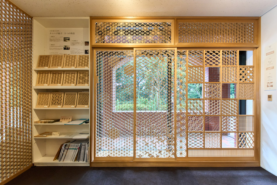 東京ショールーム 吉祥組子数種 麻の葉ちらし 組子細工