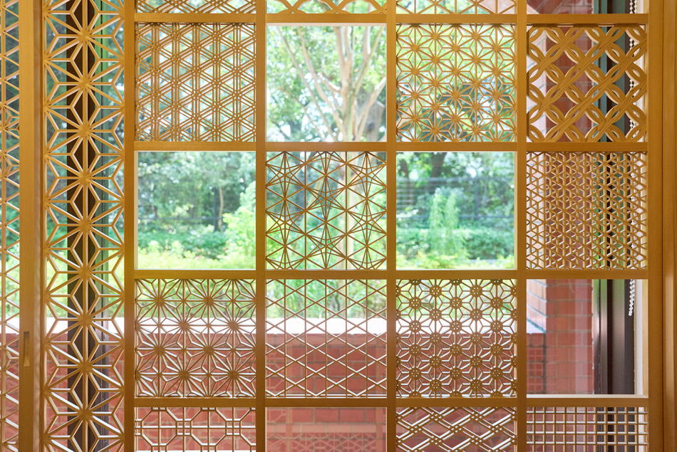 東京ショールーム 吉祥組子数種 大柄麻の葉 組子細工