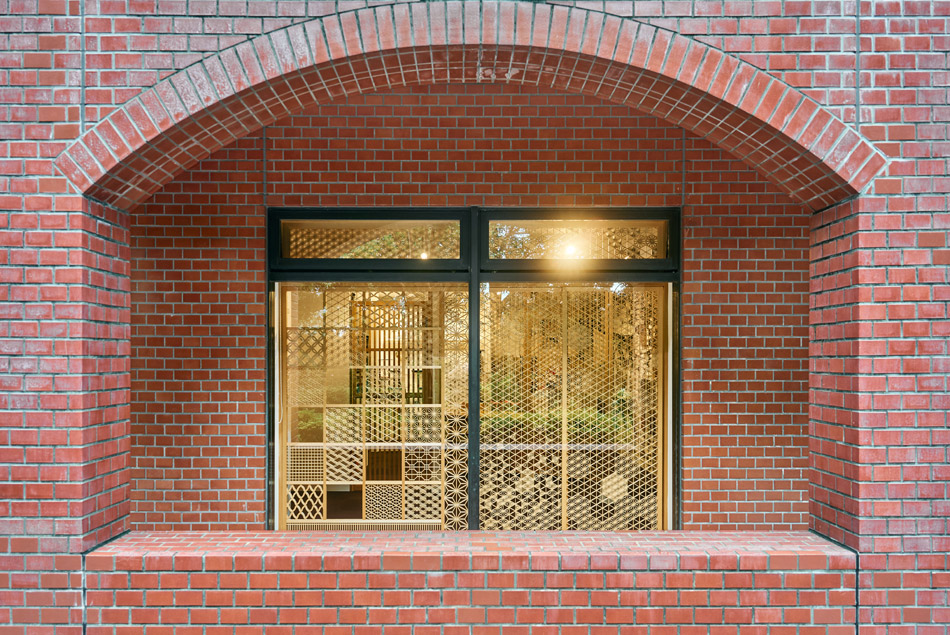 東京ショールーム 外観 組子細工